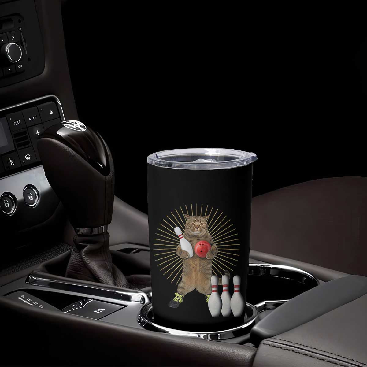 Funny Cat Bowling Meme Tumbler Cup Gift For Bowlers TS12 Print Your Wear