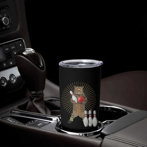 Funny Cat Bowling Meme Tumbler Cup Gift For Bowlers TS12 Print Your Wear