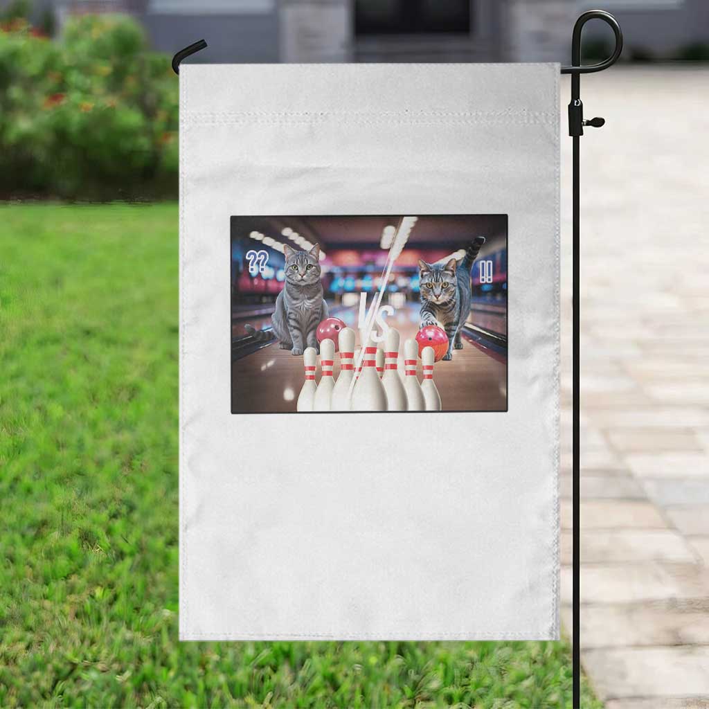 Funny Cats Bowling Battle Garden Flag Gift For Cat Lovers TS12 Print Your Wear