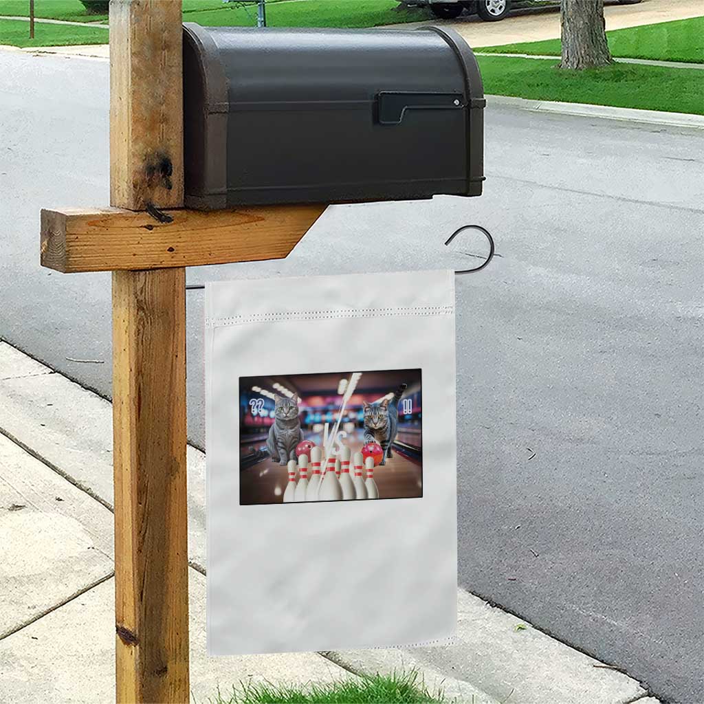 Funny Cats Bowling Battle Garden Flag Gift For Cat Lovers TS12 Print Your Wear