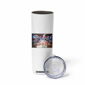 Funny Cats Bowling Battle Skinny Tumbler Gift For Cat Lovers TS12 Print Your Wear