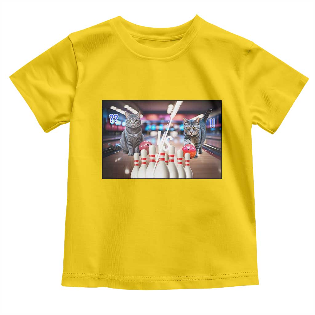 Funny Cats Bowling Battle Toddler T Shirt Gift For Cat Lovers TS12 Daisy Print Your Wear