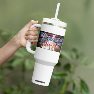 Funny Cats Bowling Battle Tumbler With Handle Gift For Cat Lovers TS12 Print Your Wear
