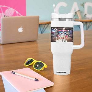Funny Cats Bowling Battle Tumbler With Handle Gift For Cat Lovers TS12 Print Your Wear