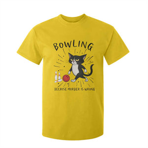 Bowling Because Murder Is Wrong T Shirt For Kid Funny Cat Lovers Gift TS12 Daisy Print Your Wear