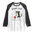 Bowling Because Murder Is Wrong Raglan Shirt Funny Cat Lovers Gift TS12 White Black Print Your Wear