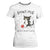 Bowling Because Murder Is Wrong T Shirt For Women Funny Cat Lovers Gift TS12 White Print Your Wear