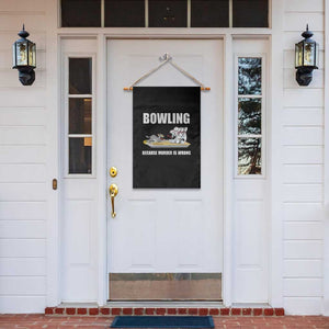 Funny Cat Garden Flag Bowling Because Murder Is Wrong Gift - Print Your Wear