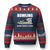Funny Cat Ugly Christmas Sweater Bowling Because Murder Is Wrong Gift TS12 Navy Red Print Your Wear