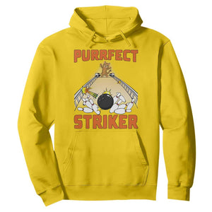 Funny Cat Bowling Gift Hoodie Purrfect Striker TS12 Daisy Print Your Wear