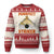 Funny Cat Bowling Gift Ugly Christmas Sweater Purrfect Striker TS12 Beige Red Print Your Wear