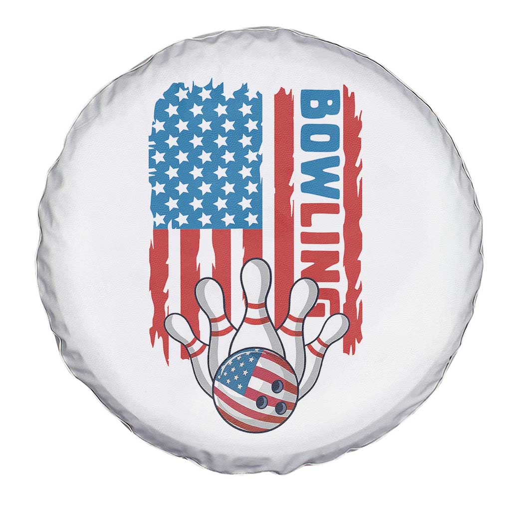 American Flag Patriotic Bowling Spare Tire Cover Bowler Gift TS12 Print Your Wear