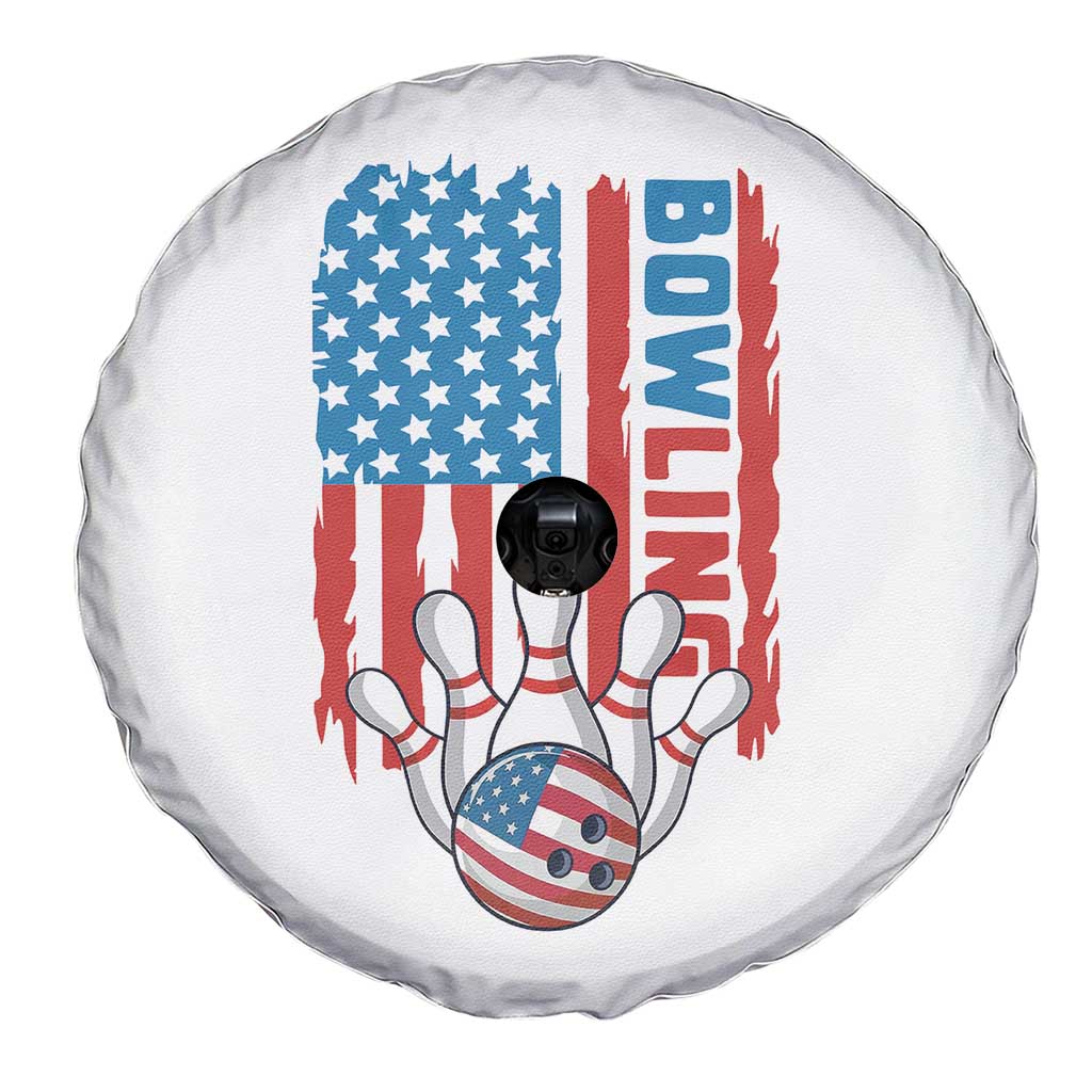 American Flag Patriotic Bowling Spare Tire Cover Bowler Gift TS12 Print Your Wear