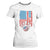 American Flag Patriotic Bowling T Shirt For Women Bowler Gift TS12 White Print Your Wear