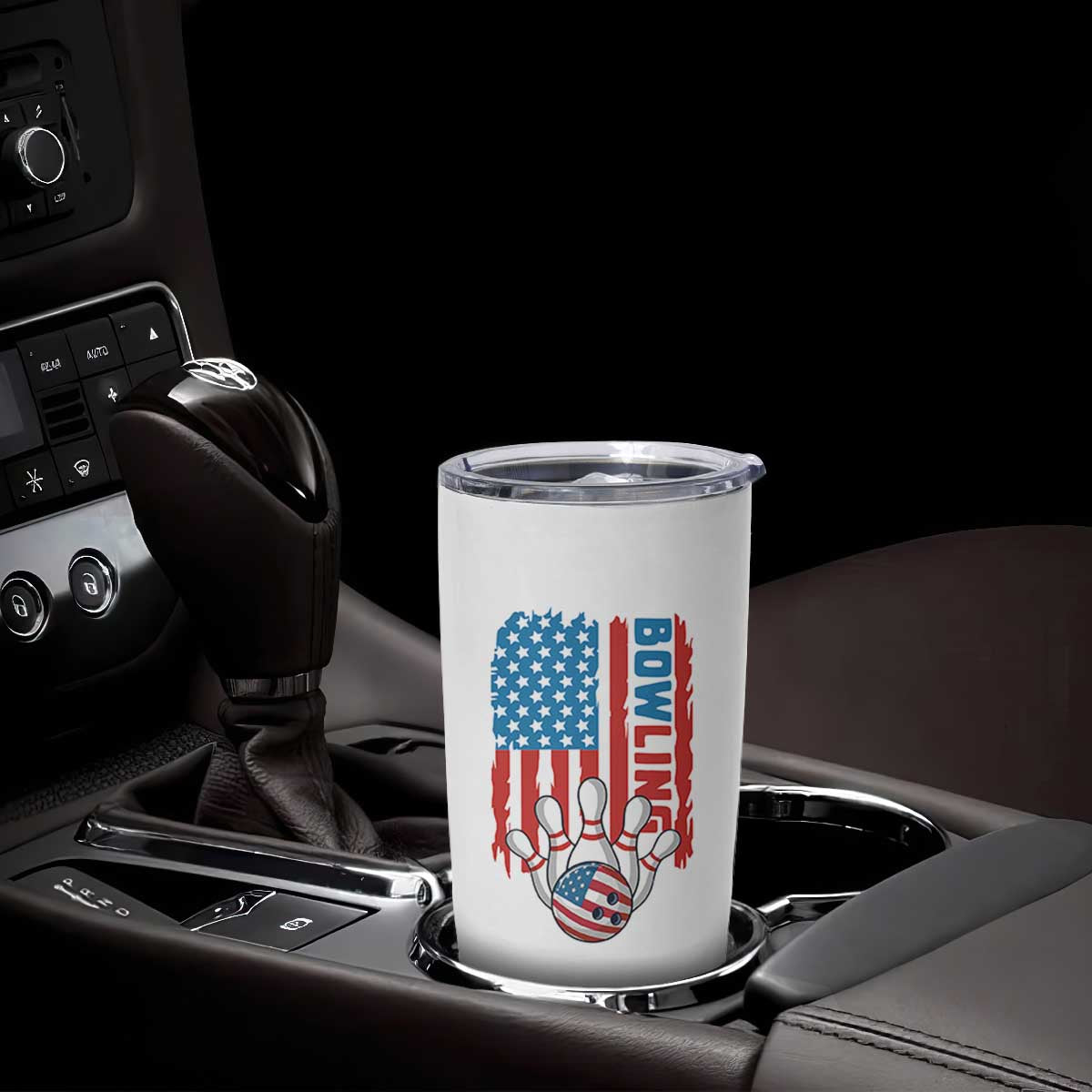 American Flag Patriotic Bowling Tumbler Cup Bowler Gift TS12 Print Your Wear