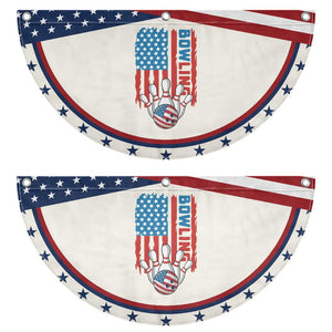 American Flag Bowling Patriotic Fan Flag Bowler Gift