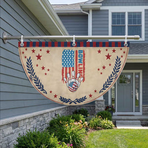 American Flag Bowling Patriotic Fan Flag Bowler Gift