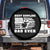 Best Bowling Dad Ever Spare Tire Cover American Flag Patriotic Bowler Gift TS12 No hole Black Print Your Wear
