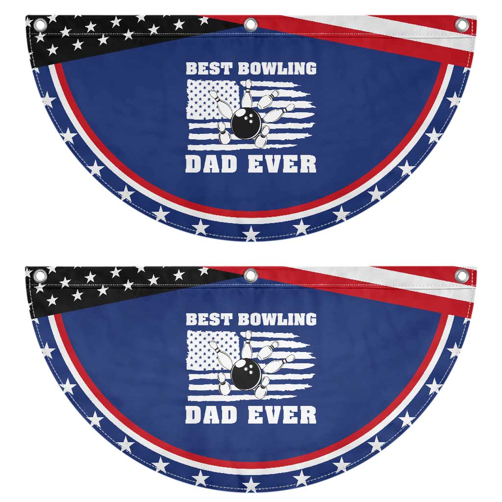 Best Bowling Dad Ever Patriotic Fan Flag American Flag Bowler Gift