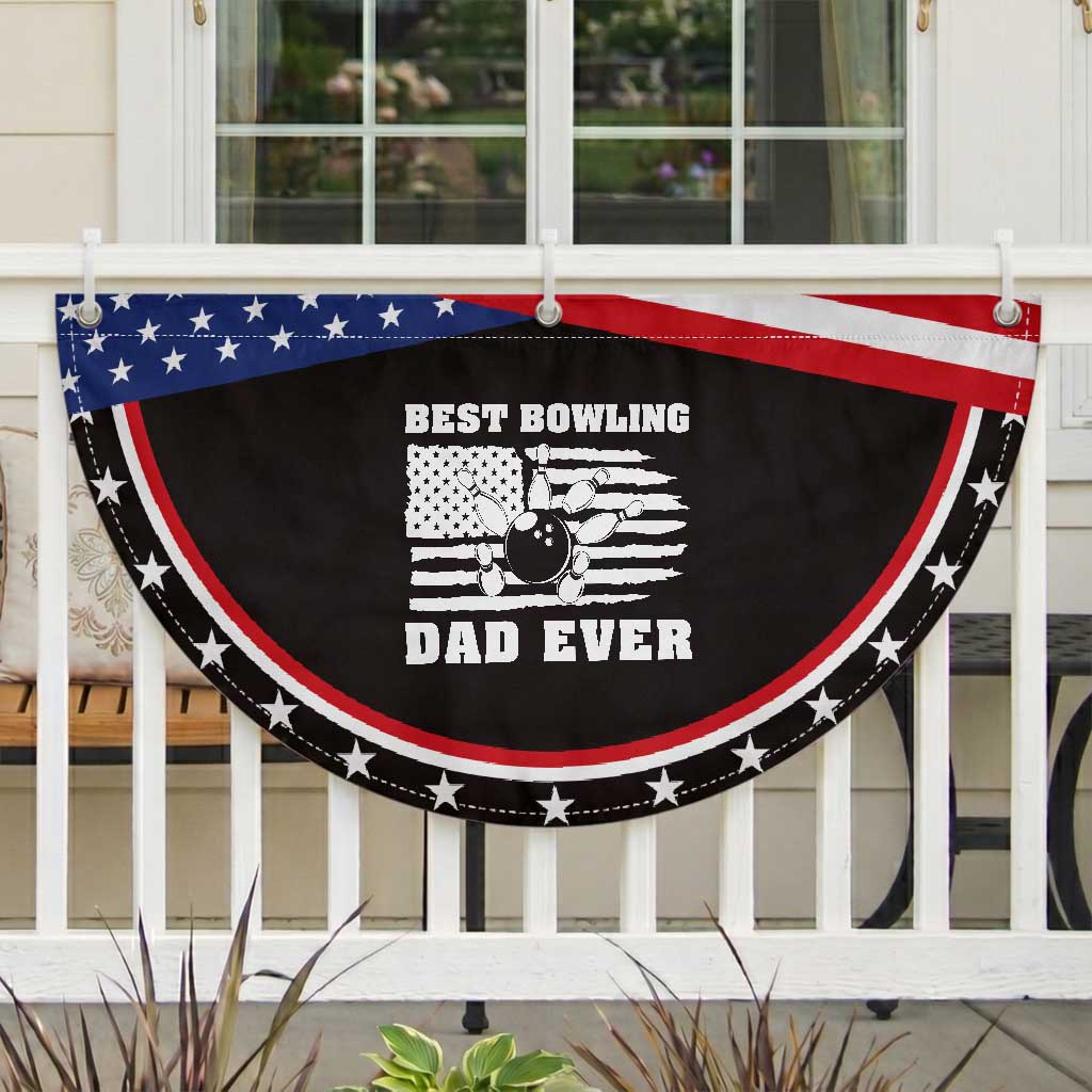 Best Bowling Dad Ever Patriotic Fan Flag American Flag Bowler Gift