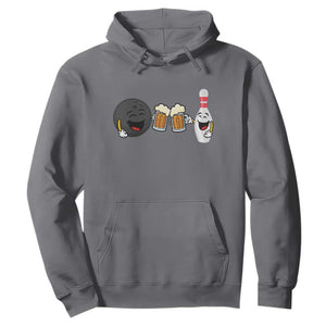 Funny Bowling And Beer Lover Gift Hoodie TS12 Charcoal Print Your Wear