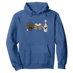 Funny Bowling And Beer Lover Gift Hoodie TS12 Royal Blue Print Your Wear