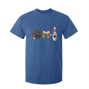 Funny Bowling And Beer Lover Gift T Shirt For Kid TS12 Royal Blue Print Your Wear