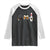 Funny Bowling And Beer Lover Gift Raglan Shirt TS12 Black White Print Your Wear