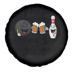 Funny Bowling And Beer Lover Gift Spare Tire Cover TS12 Print Your Wear