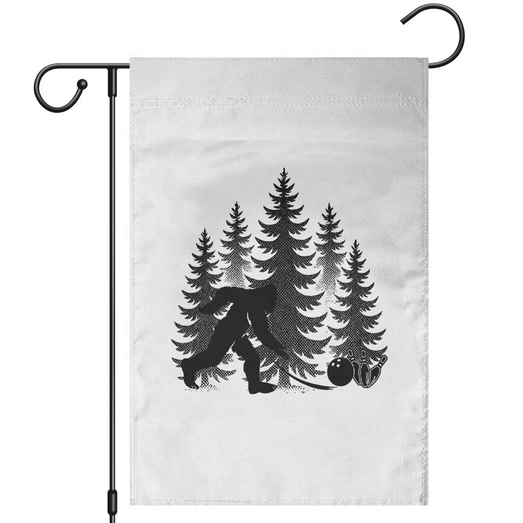 Funny Bigfoot Bowler Garden Flag Bowling Strike Sports Lover Gift