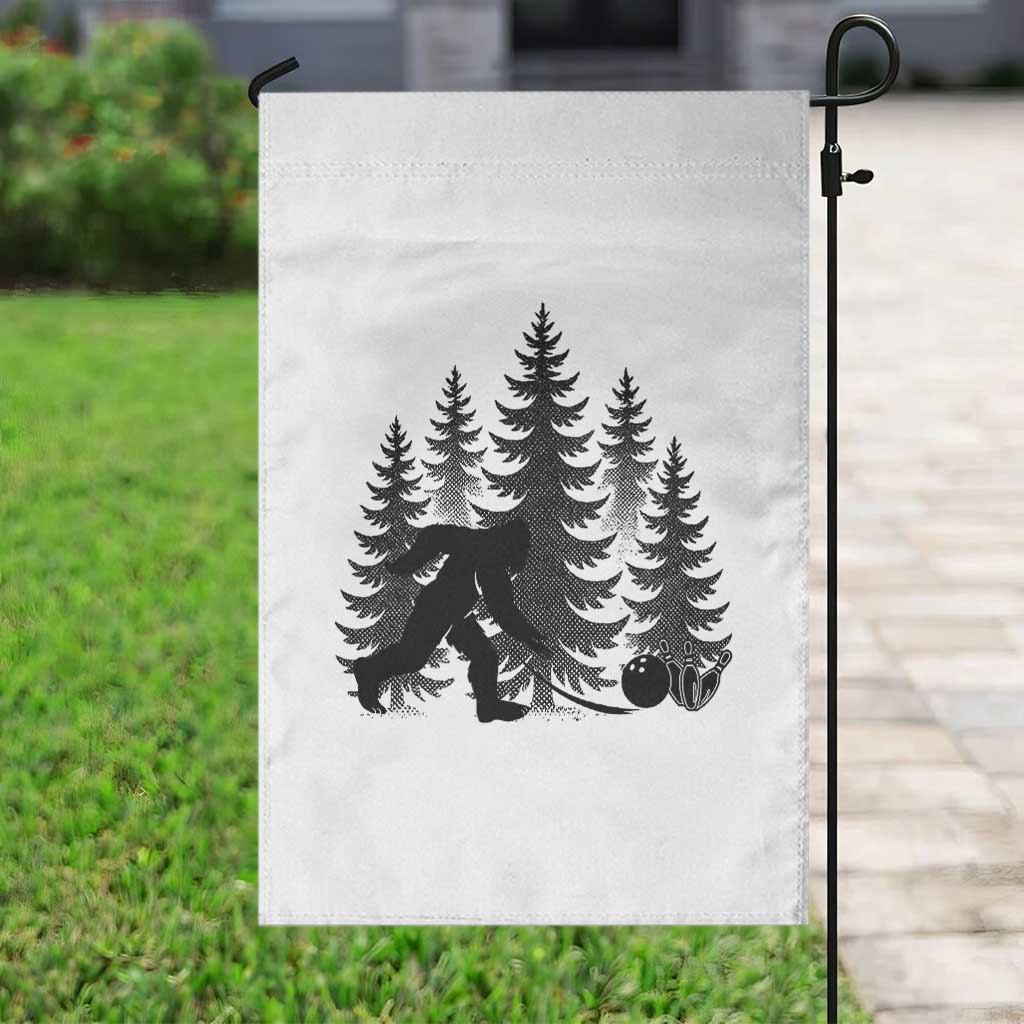 Funny Bigfoot Bowler Garden Flag Bowling Strike Sports Lover Gift