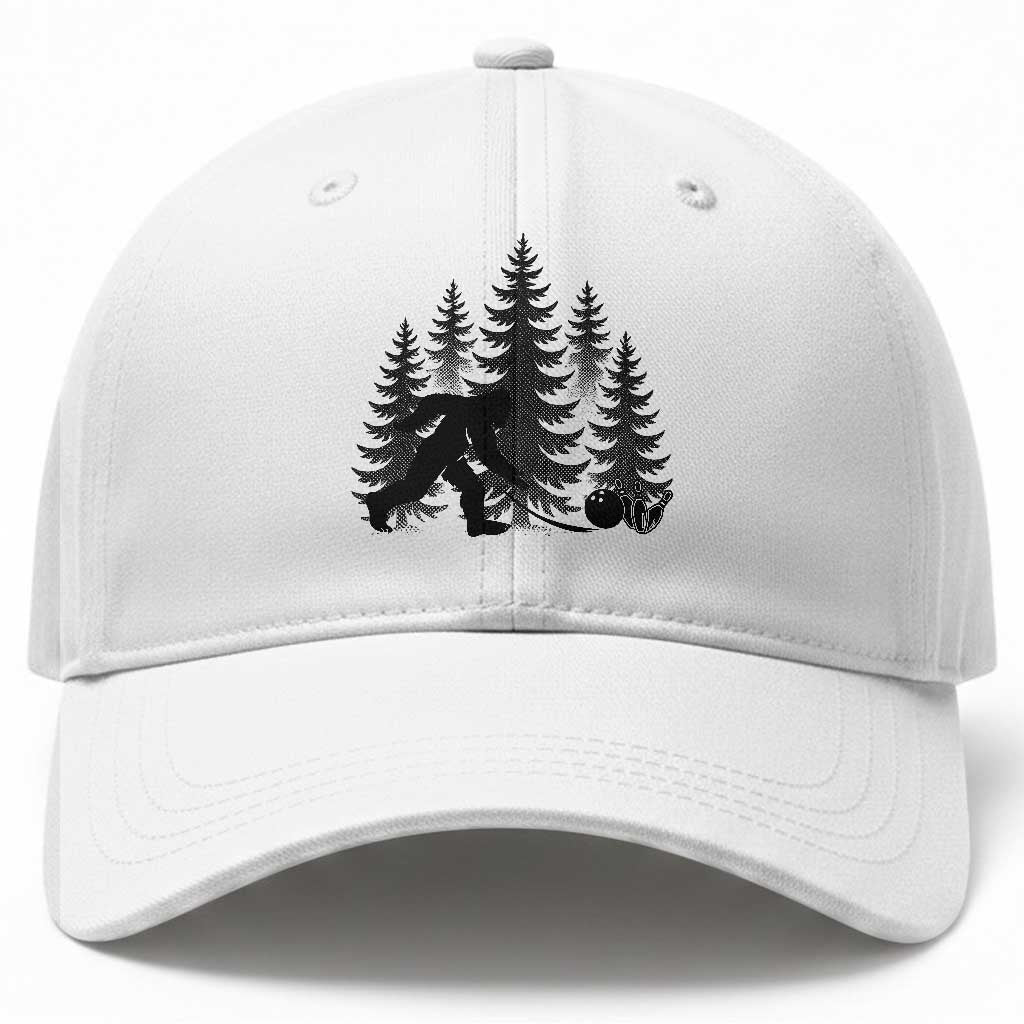 Funny Bigfoot Bowler Baseball Cap Bowling Strike Sports Lover Gift TS12 Print Your Wear