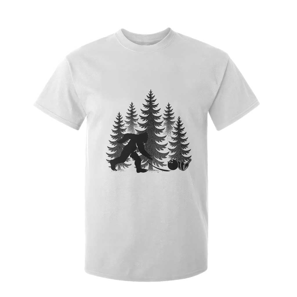 Funny Bigfoot Bowler T Shirt For Kid Bowling Strike Sports Lover Gift TS12 White Print Your Wear