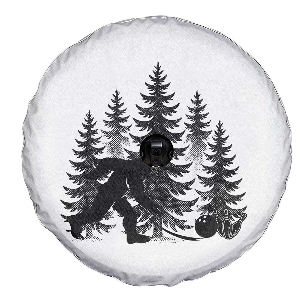 Funny Bigfoot Bowler Spare Tire Cover Bowling Strike Sports Lover Gift