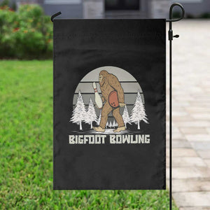 Funny Bigfoot Bowling Garden Flag Gift For Bowler - Print Your Wear