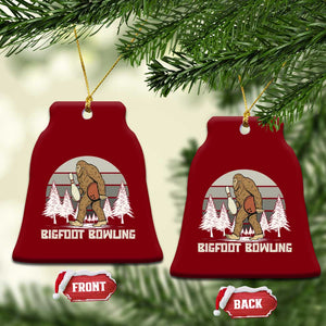 Funny Bigfoot Bowling Ceramic Ornament Gift For Bowler TS12 Print Your Wear