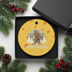 Funny Bigfoot Bowling Ceramic Ornament Gift For Bowler TS12 1pc Yellow Cheese Print Your Wear