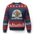 Funny Bigfoot Bowling Ugly Christmas Sweater Gift For Bowler TS12 Navy Red Print Your Wear