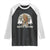 Funny Bigfoot Bowling Raglan Shirt Gift For Bowler TS12 Black White Print Your Wear