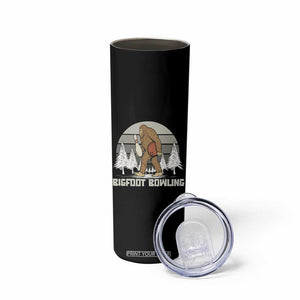 Funny Bigfoot Bowling Skinny Tumbler Gift For Bowler TS12 Print Your Wear