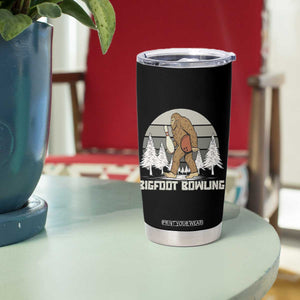 Funny Bigfoot Bowling Tumbler Cup Gift For Bowler TS12 Print Your Wear