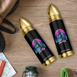 Funny Bigfoot Bowling Vaporwave Gift Bullet Tumbler - Print Your Wear
