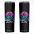 Funny Bigfoot Bowling Vaporwave Gift Skinny Tumbler TS12 Black Print Your Wear
