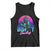 Funny Bigfoot Bowling Vaporwave Gift Tank Top TS12 Black Print Your Wear
