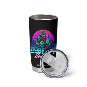 Funny Bigfoot Bowling Vaporwave Gift Tumbler Cup TS12 Print Your Wear