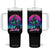 Funny Bigfoot Bowling Vaporwave Gift Tumbler With Handle TS12 One Size: 40 oz Black Print Your Wear