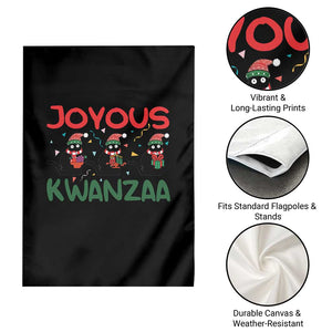Joyous Kwanzaa Garden Flag Funny Cats With Kinara And Presents Cultural Pride Gift TS12 Print Your Wear