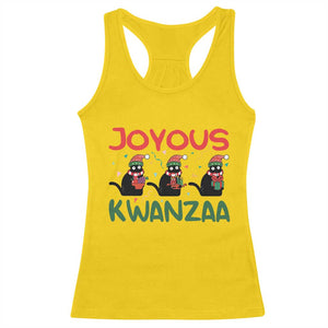 Joyous Kwanzaa Racerback Tank Top Funny Cats With Kinara And Presents Cultural Pride Gift TS12 Daisy Print Your Wear