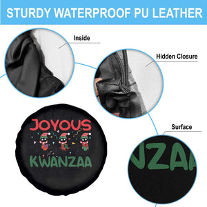 Joyous Kwanzaa Spare Tire Cover Funny Cats With Kinara And Presents Cultural Pride Gift - Print Your Wear