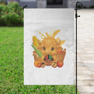 Cute Highland Cow With Kwanzaa Kinara And Presents Garden Flag African Heritage Gift TS12 Print Your Wear